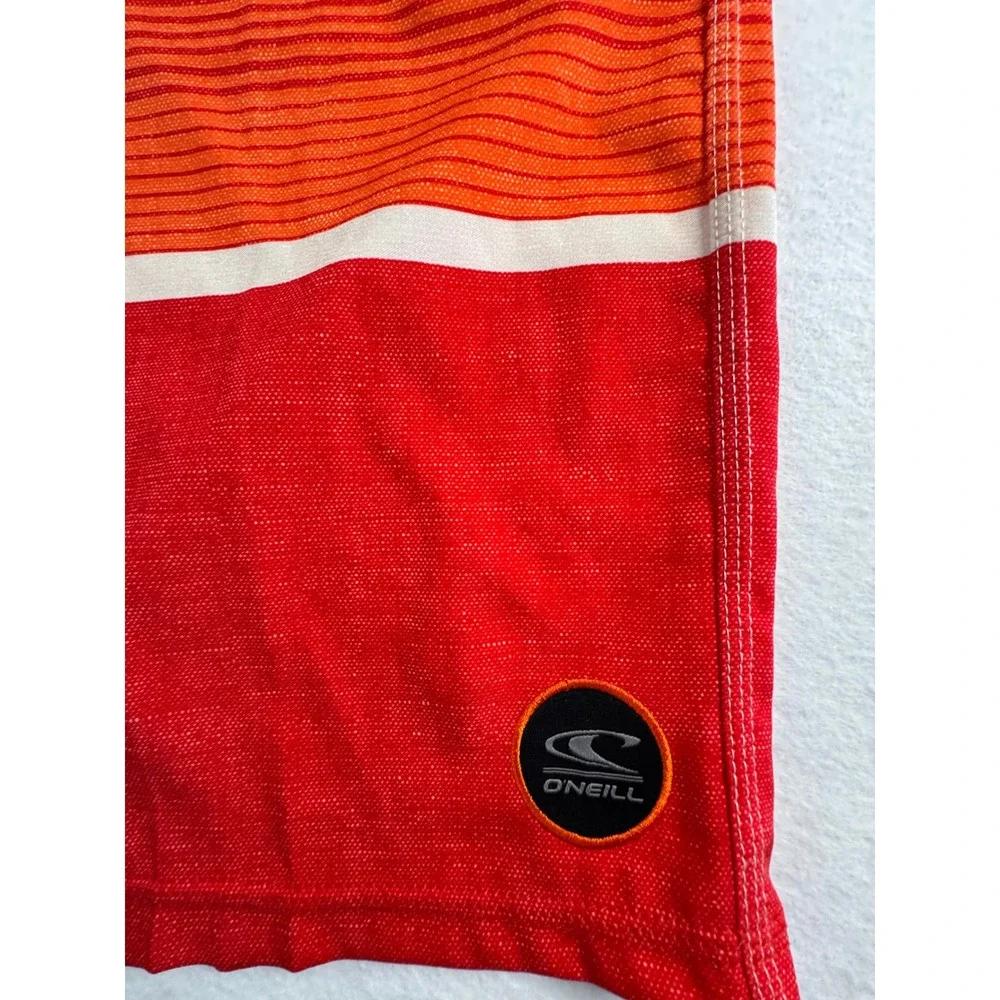 O'Niell NEW Hyperfreak Heist‎ Red Striped Board Shorts Mens 38 15106108-R38